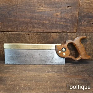 Vintage 12” Tyzack Turner No: 120 Nonpareil 12 Tpi Cross Cut Bench Saw - Fully Refurbished