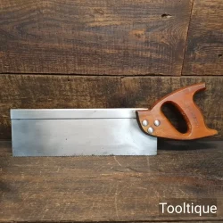 Vintage 12” Spear & Jackson 12 TPI Steel Back Tenon Saw - Refurbished Sharpened Rip