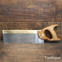 Vintage 12” Spear & Jackson 14 TPI Brass Back Tenon Saw - Sharpened Rip