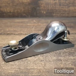 Antique Stanley USA 7” No: 19 Knuckle Cap Adj Throat Block Plane - Fully Refurbished