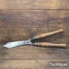 Vintage Cast Steel Gardeners Shears Ashwood Handles - Sharpened Refurbished
