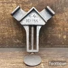 Vintage 19th C Small Cast Steel Corner Clamp marked Rd 161755 - Good Condition
