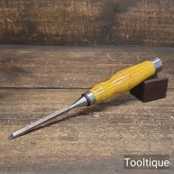 Vintage ¼” Mortice Chisel with an Ashwood Handle