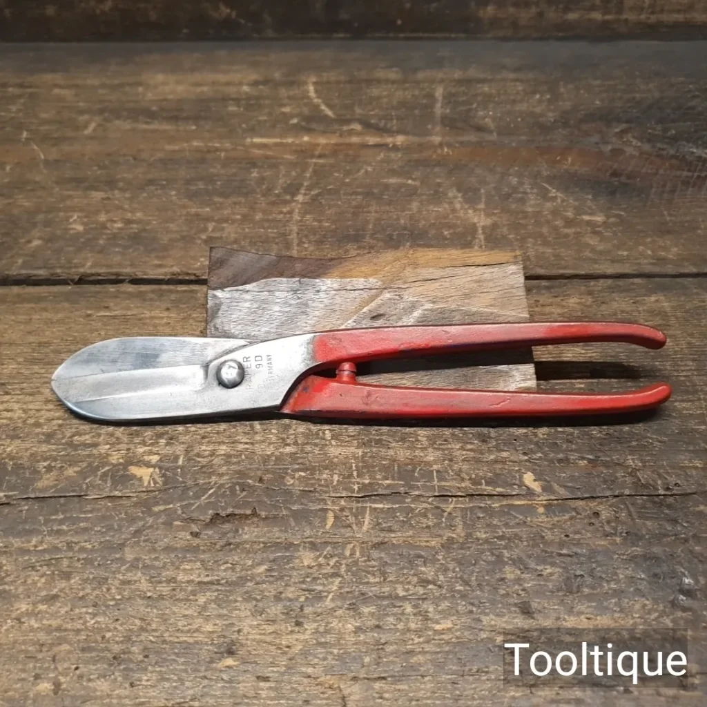 Vintage 8” Draper West Germany Right-Handed Flat Tinsnips - Refurbished