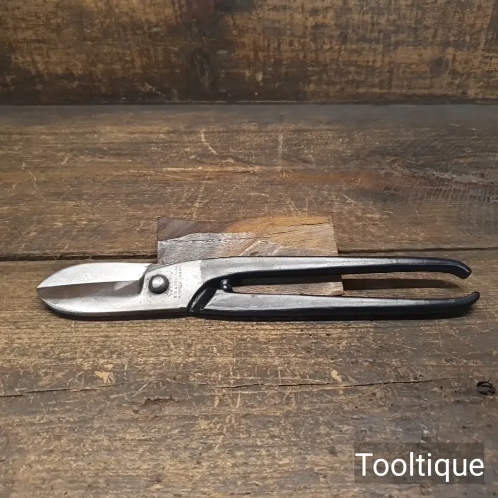 Vintage 10” Gilbow Sheffield No: 245 Flat Tinsnips - Sharpened Refurbished