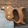 Antique 28” Drabble & Sanderson Warranted ‘London Spring’ Steel 3 Tpi Rip Saw - Refurbished