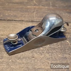 Vintage Record No: 018 Knuckle Cap Adjustable Throat Block Plane - Fully Refurbished