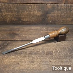 Vintage 13” Long Sheffield 13/32” Flat Cabinetmakers Screwdriver - Refurbished