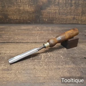 Vintage Carpenters Forged Steel 11/16 Wide Gouge Chisel - Refurbished Vintage Carpenters Forged Steel 11/16 Wide Gouge Chisel - Refurbished