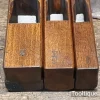 3 No: Vintage Patternmakers Beechwood Round or Hollowing Planes - Refurbished