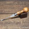 Vintage 8” I. Sorby Sheffield Boxwood ¼” Flat End Screwdriver - Refurbished