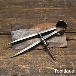 Vintage 5” Cast Steel Sprung Square Leg Dividers - Refurbished Ready For Use