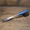 Vintage Marples Blue Chip 1” Carpenters Gouge Chisel - Refurbished Ready To Use