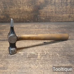Vintage Stanley England 10oz Joiners Cross Pein Hammer - Refurbished