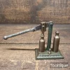 Vintage Brass Cartridge Redecapper on Cast Iron Base - Good Condition