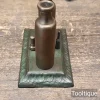 Vintage Brass Cartridge Redecapper on Cast Iron Base - Good Condition