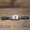Vintage German No: 151 Flat Sole Metal Spokeshave Screw Adjustment - Refurbished