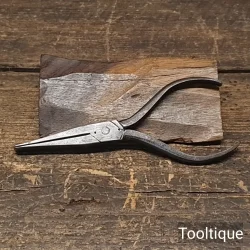 Vintage Long Slimline Flat Nose Pliers - Good Condition