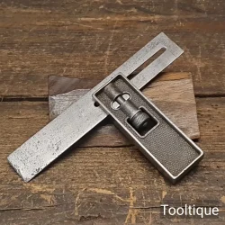 Rare Vintage 6” Stanley Sweetheart USA No: 14 Pat 1-23-17 Adjustable Steel Square