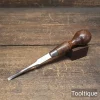 Vintage 9 ½” British Cabinetmakers 9/32” Flat End Screwdriver - Refurbished