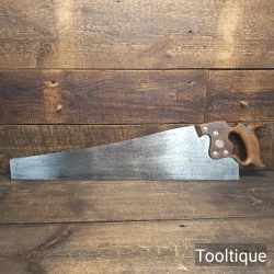 Vintage 26” Henry Disston Philadelphian 5 ½ Tpi Rip Handsaw - Fully Refurbished