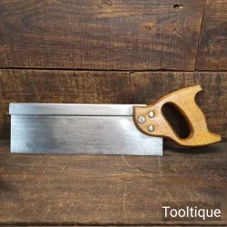 Vintage 12” Spear & Jackson Sheffield Steel Back 12 Tpi Tenon Saw - Refurbished