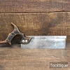 Vintage Lightweight Steel Back Dovetail Saw - Refurbished Ready To Use