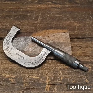 Vintage 2” Brown & Sharpe Mfg. Co. USA No: 38 Imperial Micrometer