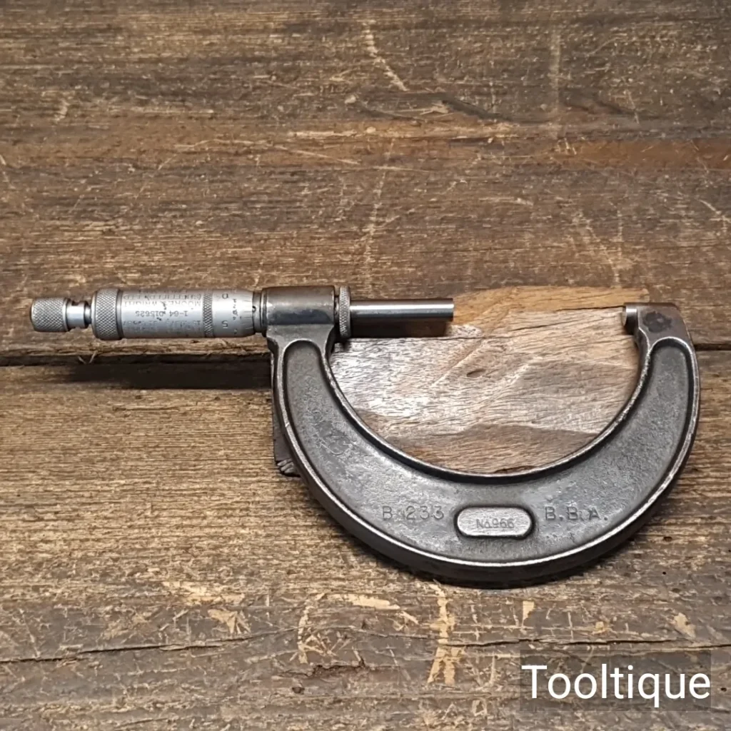 Vintage 2-3” Moore & Wright Imperial Micrometer - Good Condition