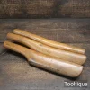 3 No: Vintage Monument Roofing Hardwood Lead Dressing Tools - Good Condition