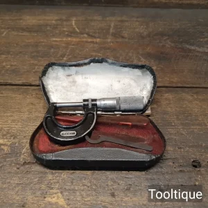 Vintage 1” Boxed L.S Starrett USA No: 436 Imperial Micrometer - Good Condition Vintage 1” Boxed L.S Starrett USA No: 436 Imperial Micrometer - Good Condition