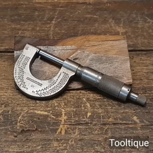 Vintage 1” Brown & Sharpe Mfg. Co. USA No: 20 Imperial Micrometer - Good Condition