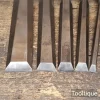 5 No: Vintage Stanley No: 5001 Bevel Edge Chisels - Fully Refurbished