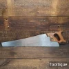Vintage 24” Tyzack Turner No: 154 Nonpareil 6 Tpi Cross Cut Handsaw - Sharpened