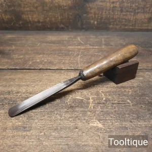Vintage ¾” W&P - S. J Addis No: 4 Sweep Woodcarving Straight Gouge Chisel
