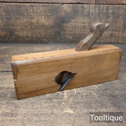 Vintage 1 ½” Carpenters Skew Iron Beechwood Rabbet Plane - Refurbished Ready For Use