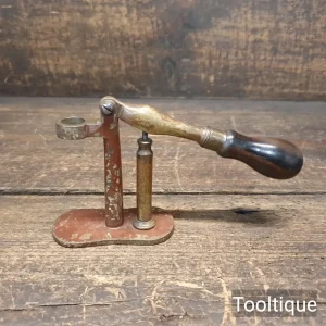Vintage No: 410 Brass Cartridge Redecapper Rosewood Handle - Good Condition