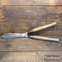 Vintage Gardeners Cast Steel Hedge Trimming Shears - Fully Refurbished