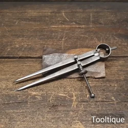 Vintage 7” Moore & Wright Sheffield Silver Steel Spring Dividers - Refurbished