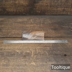 Vintage Chesterman Slim Flexible 12” Steel Imperial Ruler - Good Condition