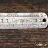 Vintage Chesterman Slim Flexible 12” Steel Imperial Ruler - Good Condition