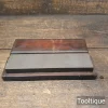 Vintage 8” x 2” Carborundum Oilstone in Mahogany Box - Lapped Flat