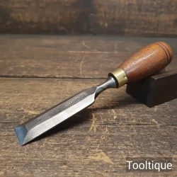 Vintage 1” Stormont Sheffield Bevel Edge Palm or Butt Chisel - Fully Refurbished