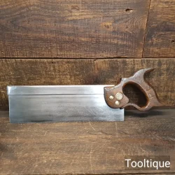 Vintage 12” A.F Parkes Sheffield W/ S Steel Back Tenon Saw - Fully Refurbished