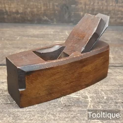 Vintage 6” Beechwood Coffin Plane with English Iron, Refurbished For Use