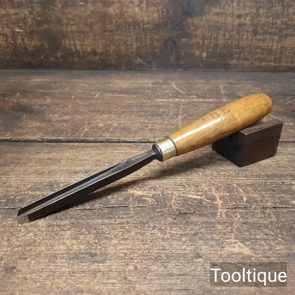 Unusual Vintage 11/32” S.J Addis Woodcarving Straight Channel Gouge - Refurbished