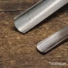 2 Vintage Marples Blue Chip Carpenters 5/8” + 3/8” Gouge Chisels - Ready To Use