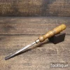 Vintage ¼” W.K.C Peace Woodcarving Straight Gouge Chisel - Refurbished