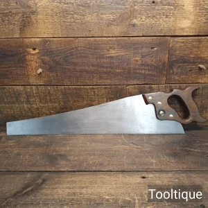 Vintage 24” Tyzack Turner 8 Tpi Rip Saw - Fully Refurbished Ready To Use