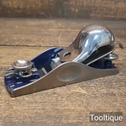 Vintage Record No: 018 Knuckle Cap Adjustable Throat Block Plane - Refurbished